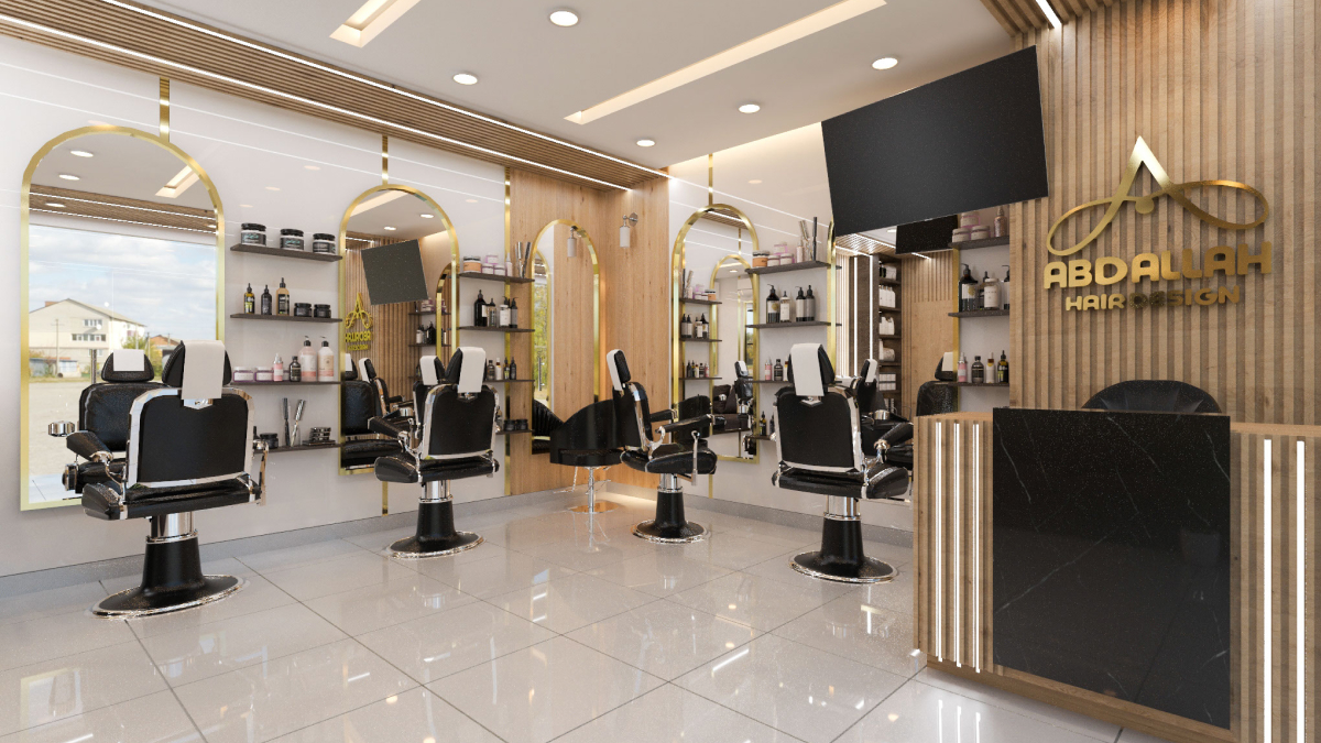 Desain Barbershop Minimalis Modern